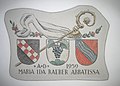 Wappen der Äbtissin Ida Maria Räber