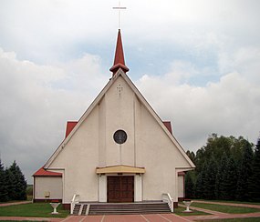 Erhöhung der Heiligkreuzkirche in Zielonka