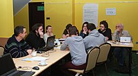 Strategic session during Wikimedia Polska Winter Retreat.