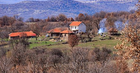 Дел од истурените маала на селото кон Карловце