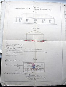 План єврейської бані в селі Росава 1886 року