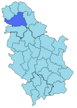 Южно-Бачский округ на карте