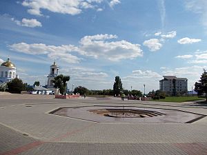 Praça Soviética em Voronezh