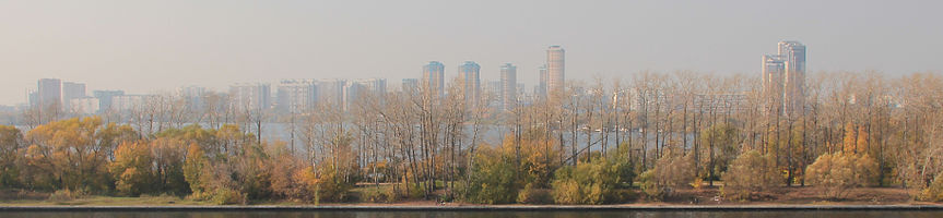 Panorama de Strogino (vista desde la calle Zhivopisnaya)