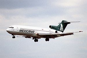 12dw - Boeing 727 messicano;  XA-MXI@MIA;31.01.1998 (5397440411).jpg