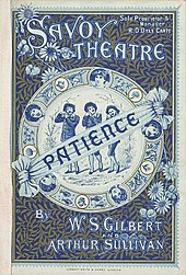 Gilbert and Sullivan play at the Savoy in 1881 1881 Patience.jpg