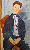 Boy in a striped Sweater, 1918