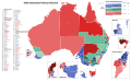 Winning margin by electorate for the 1963 Australian federal election.