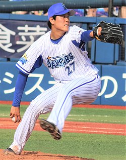 20190601 Taiga Kamichatani, pitcher of the Yokohama DeNA BayStars, at Yokohama Stadium.jpg