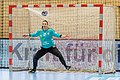 Anica Gudelj, 2 ianuarie 2021. Gudelj (nr. 12, în negru și turcoaz) în timpul partidei dintre Thüringer HC și SV Union Halle-Neustadt, din cadrul Campionatului Germaniei ediția 2020-2021, desfășurată în Salzahalle din Bad Langensalza.