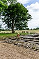 Remains of Birdoswald Roman Fort in Hadrian's Wall in the United Kingdom.