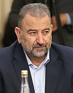 аль-Арури во время визита руководства ХАМАС в Москву в 2022 году.