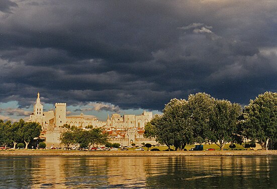 Foto: Sommergewitter beim Festival d'Avignon im Juli 2000