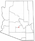 Местоположение в окръг Марикопа и щата Аризона