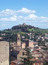 L'Abbazia vue depuis l’arrière de la Rocca.