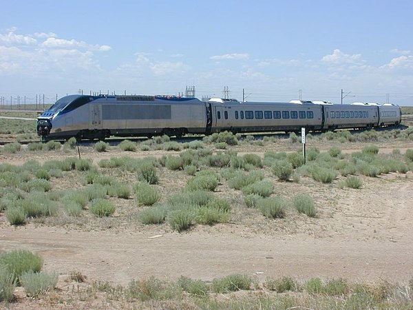 Acela Express trainset undergoing testing at TTC in 2000