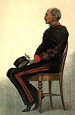 Zeitgenössische Darstellung von Alfred Dreyfus während seines zweiten Prozesses vor dem Militärgericht in Rennes. Vanity Fair vom 7. September 1899