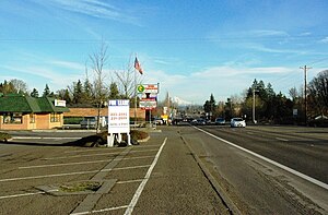 Aloha along TV Highway looking east