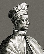 Amerigo Vespucci (1451-1512). Italian navigator who made several trips to the New World. He is known for convincing the Europeans that the New World is not Asia, but an entirely new unknown continent. This new continent was soon named after him, America. Amerigo Vespucci (with turban) - cropped.jpg