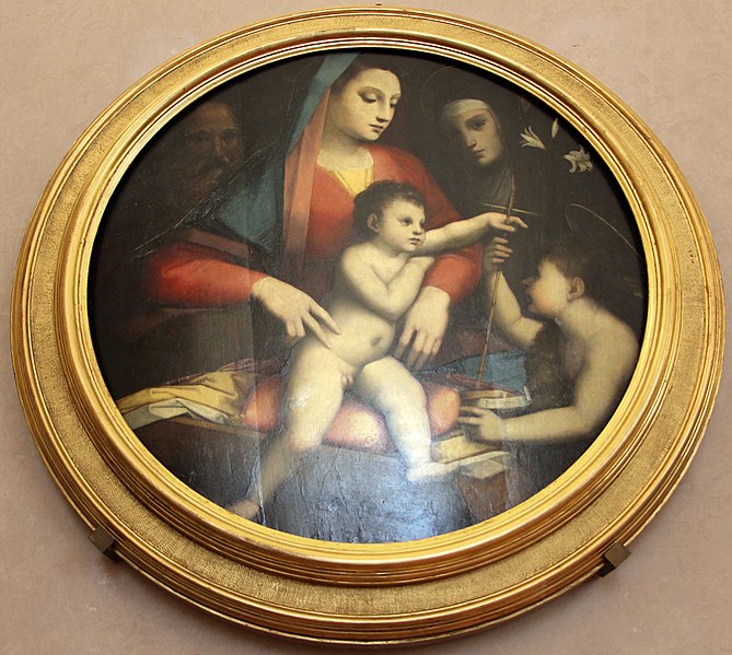 File:Andrea del brescianino, madonna col bambino, 01.JPG