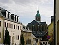 Annaberg-Buchholz, Farbegasse mit Blick zur St.-Annenkirche