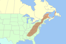 Appalachian locatiekaart