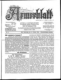 Armeeblatt: Österreichische Wochenzeitschrift 1882-1919