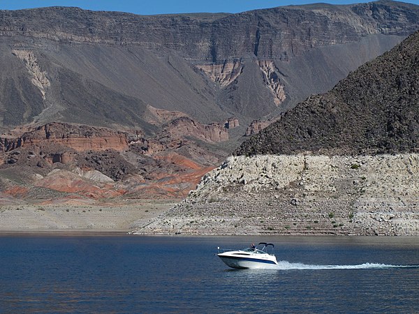 A boat at Lake Mead National Recreation Area