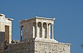 Greece, Athen, Acropolis, Temple of Nike seen from the Areopagus