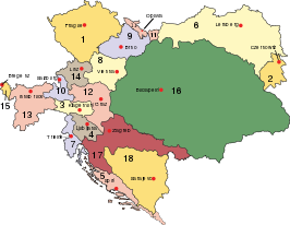 Stiermarken (12) binnen Oostenrijk-Hongarije