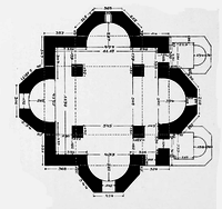 The plan of the Bagaran cathedral