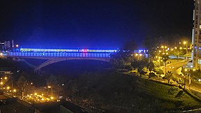 Puente Villena con juego de LEDs en color