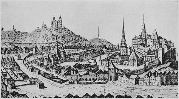 View of Nikolsburg in 1678