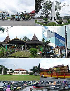Banjarmasin City in South Kalimantan, Indonesia