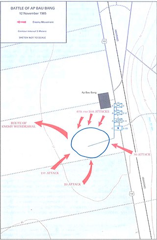 <span class="mw-page-title-main">Battle of Ap Bau Bang</span> 1965 battle of the Vietnam War