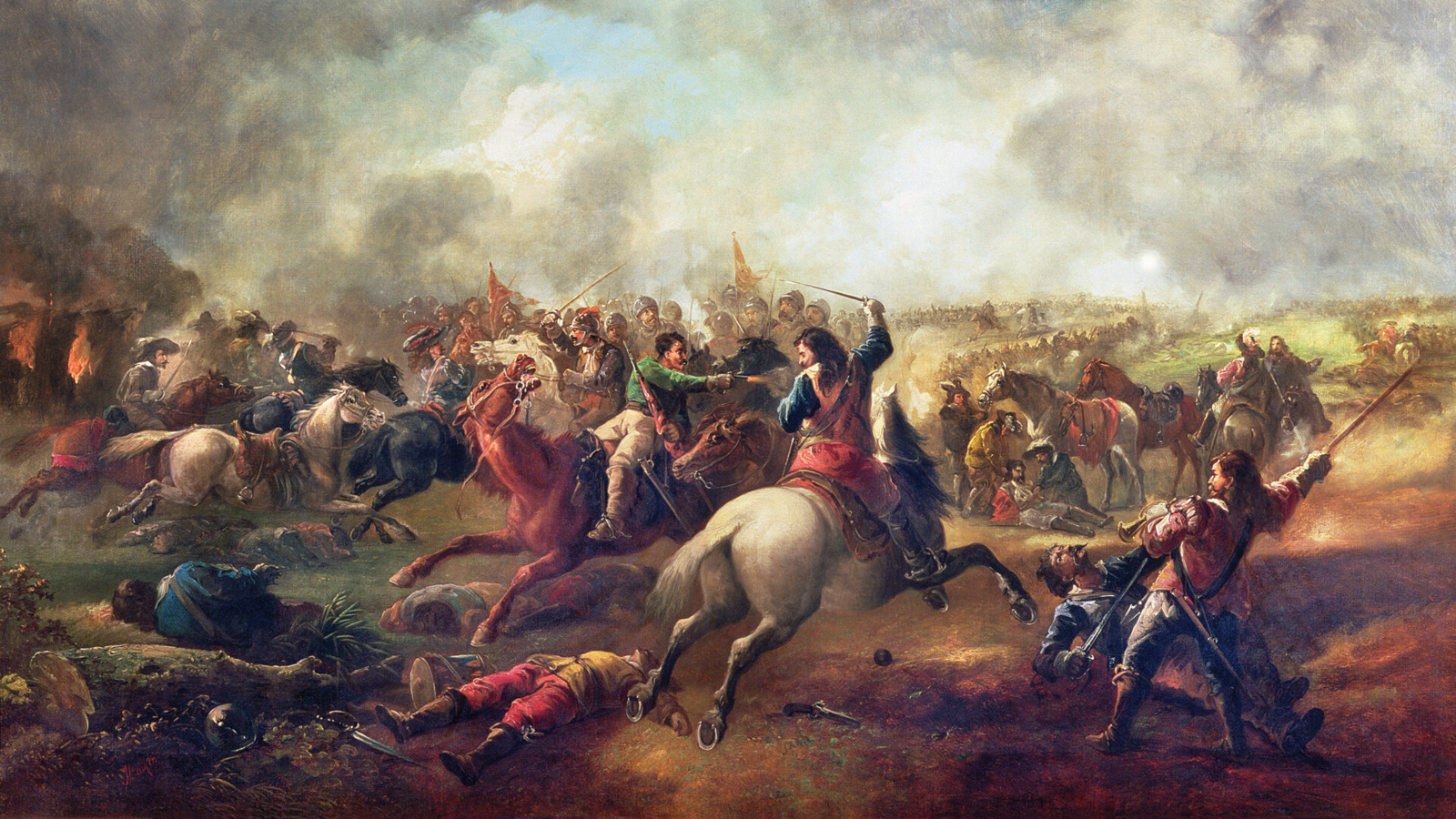 He was in the battle. Битва при Марстон-Муре 1644. Оливер Кромвель в битве при Марстон-Муре. Сражение при Марстон Муре. Гражданская война в Англии 1642-1646.