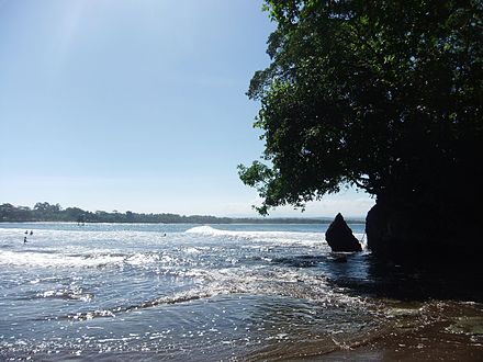 Batu Karas beach, on the Indian Ocean coast.