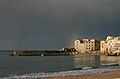 Beach and rainbow - Cefalù - Italy 2015.JPG