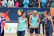 Deutsch: Beachhandball Europameisterschaften 2019 (Beach handball Euro); Tag 6: 7. Juli 2019 – Männerfinale, Dänemark-Norwegen 2:0 (25:18, 19:16) English: Beach handball Euro; Day 6: 7 July 2019 – Men's Final – Denmark-Norway 2:0 (25:18, 19:16)