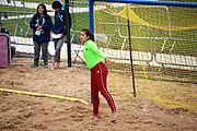 Deutsch: Beachhandball bei den Olympischen Jugendspielen 2018; Tag 6, 12. Oktober 2018; Mädchen, Platzierungsrundenspiel – Russland-Venezuela 2:0 English: Beach handball at the 2018 Summer Youth Olympics at 12 October 2018 – Girl's Consolation Round – Russland-Venezuela 2:0