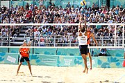 Deutsch: Beachvolleyball bei den Olympischen Jugendspielen 2018; Tag 8, 14. Oktober 2018; Mädchen, Achtelfinale – Mexiko-China 0:2 (15–21/16–21) English: Beach volleyball at the 2018 Summer Youth Olympics at 14 October 2018 – Girls Round of 16 – Mexico-China 0:2 (15–21/16–21)