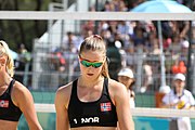 Deutsch: Beachvolleyball bei den Olympischen Jugendspielen 2018; Tag 11, 17. Oktober 2018; Jungen, Spiel um Platz 3 – USA (Devon Newberry/Lindsey Sparks)-Norwegen (Emilie Olimstad/Frida Berntsen) 1:2 (21–1/13–21/9–15) English: Beach volleyball at the 2018 Summer Youth Olympics at 17 October 2018 – Bronze Medal Match – USA (Devon Newberry/Lindsey Sparks)-Norway (Emilie Olimstad/Frida Berntsen) 1:2 (21–1/13–21/9–15)