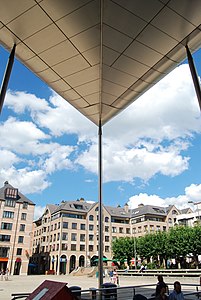 La Grand-Place vue depuis le cinéma.