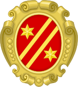 Blason fam di Bonaparte ornato.svg