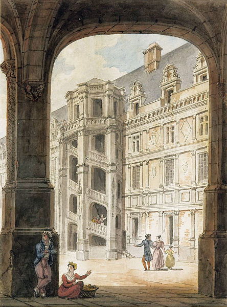 File:Blois staircase watercolour 1826.jpg
