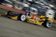 Bobby Rahal driving the Galles-Kraco car at Laguna Seca Raceway in 1991 BobbyRahalLagunaSeca1991.jpg