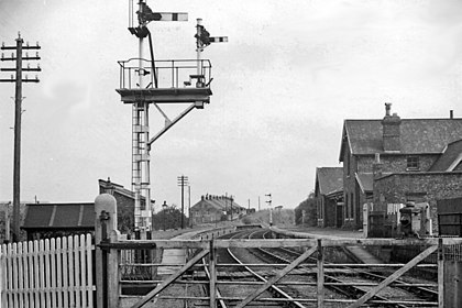 Boosbeck's former railway station in 1961 Boosbeck railway station 1854554 f07b9d0b.jpg