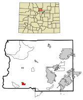 Location in Boulder County and the state of کلرادو
