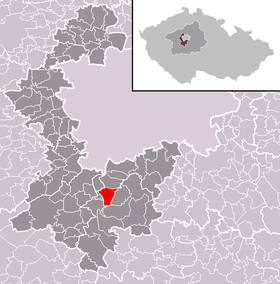 Locatie van Březová-Oleško