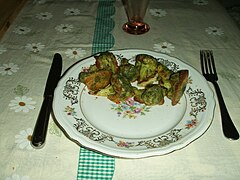 Жареная брокколи